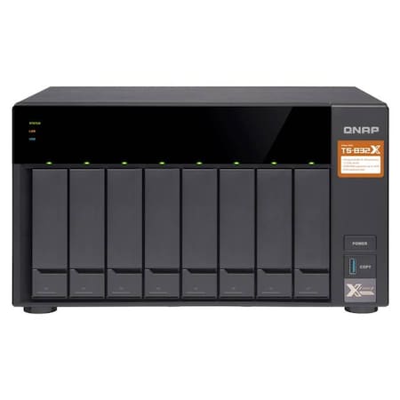 Qnap Alpine AL-324 ARM Cortex-A57 1.7GHz/8GB DDR4/4GbE/8SATA3/USB3.0/8-Bay TS-832X-8G-US